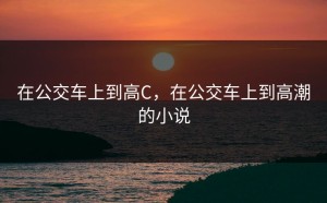 在公交车上到高C，在公交车上到高潮的小说